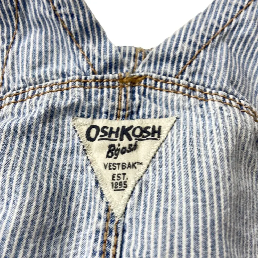 OshKosh Overalls 18M‎ Kid Boy Girl Engineer Stripe Blue